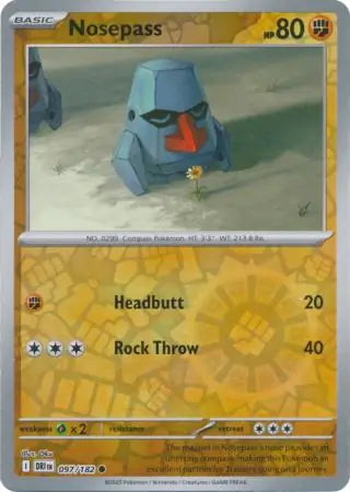 Destined Rivals Nosepass #97/182 reverse holo